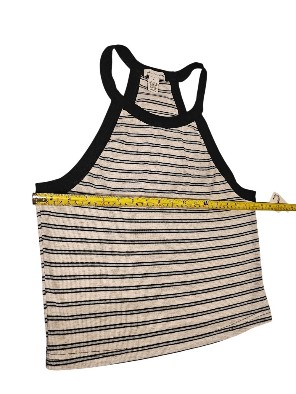 Comfy 3-Piece Striped Tank/Lounge Pant Set With Matching Headband - Picture 9 of 10